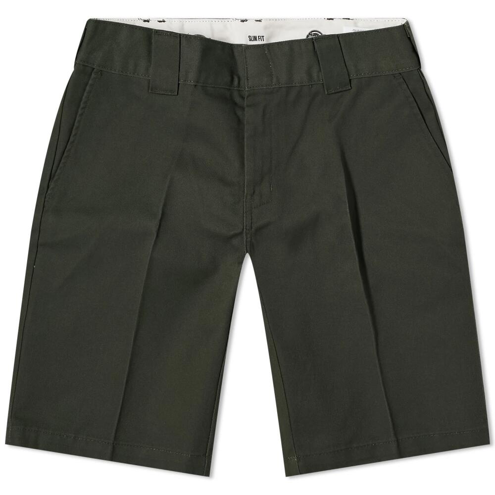 Dickies Men's Slim Fit Shorts in Olive Green Cover