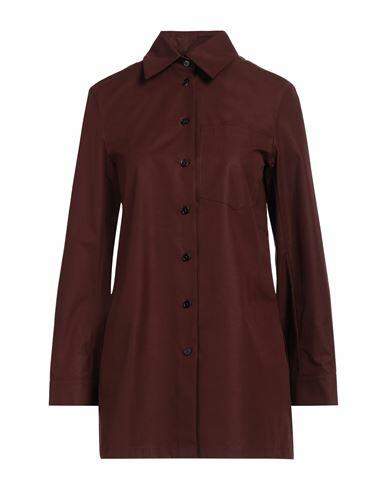 Jil Sander Woman Shirt Brown Cotton Cover