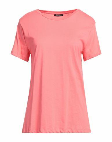 Cristinaeffe Woman T-shirt Salmon pink Cotton Cover