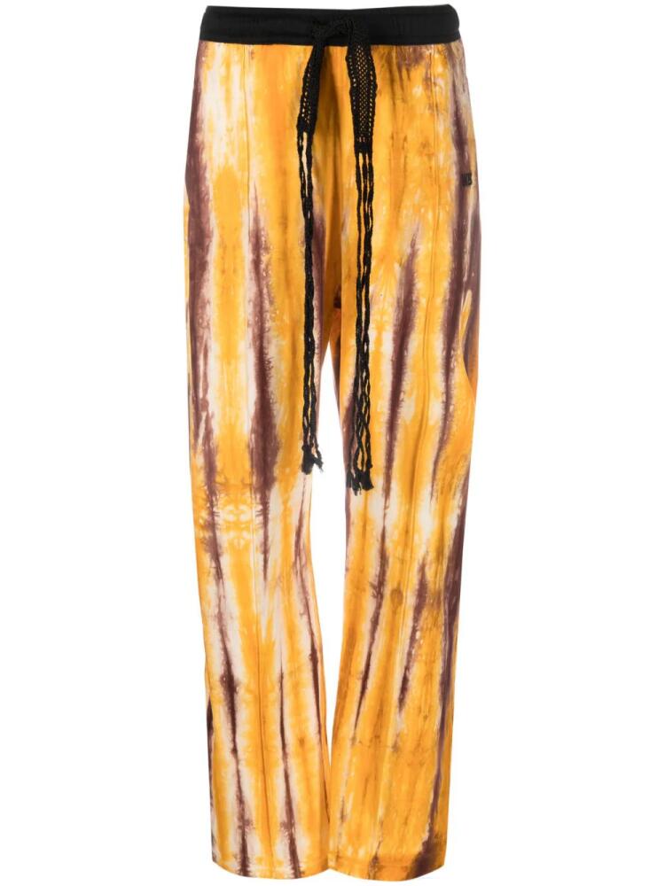 Wales Bonner Air Jersey hand-dyed trousers - Orange Cover