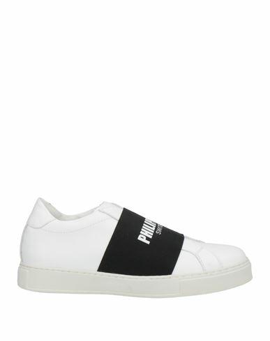 Philipp Plein Woman Sneakers White Soft Leather Cover