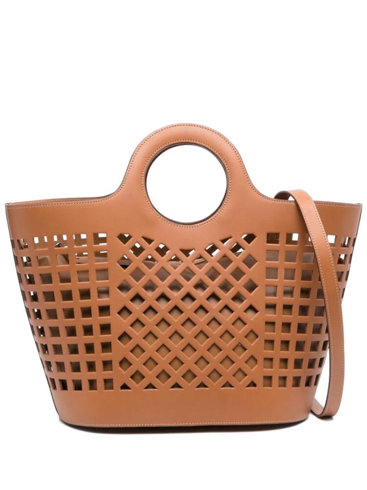 Hereu Colmado cut-out tote bag - Brown Cover