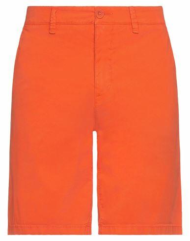 North Sails Man Shorts & Bermuda Shorts Orange Cotton, Elastane Cover