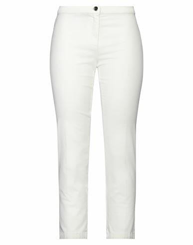 Diana Gallesi Woman Pants White Cotton, Elastane Cover