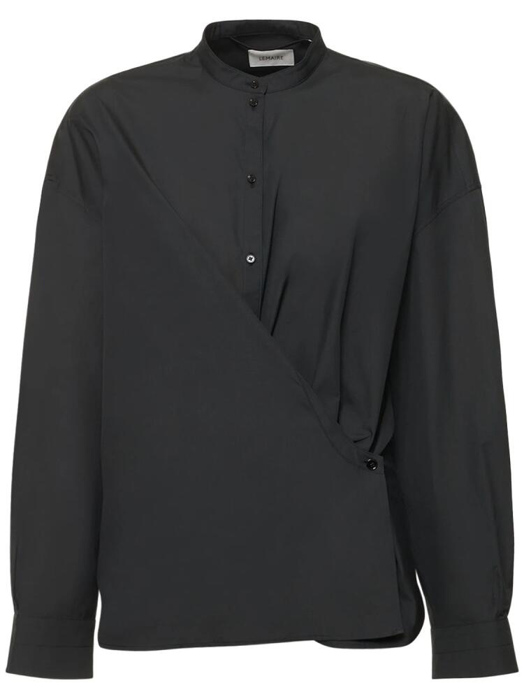 LEMAIRE Officer Collar Twisted Cotton Shirt Cover