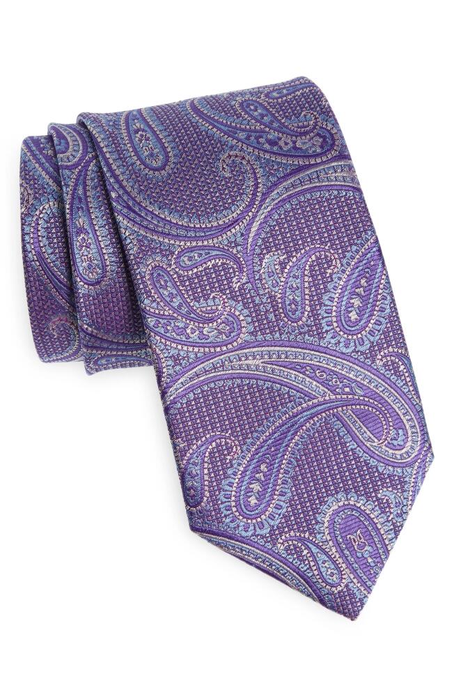 David Donahue Paisley Silk Tie in Purple Cover