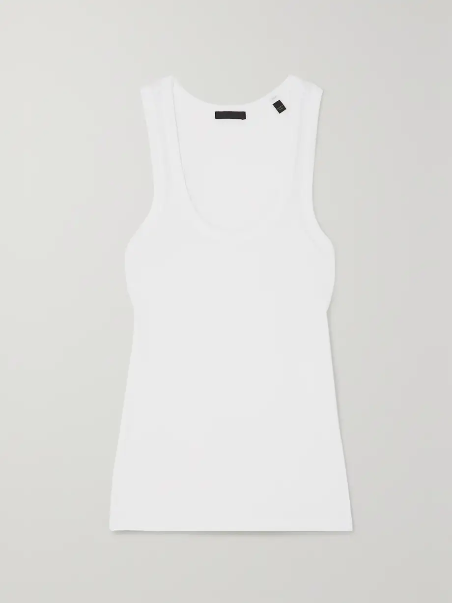 ATM ANTHONY THOMAS MELILLO - Boy Ribbed Stretch-modal Jersey Tank - White Cover