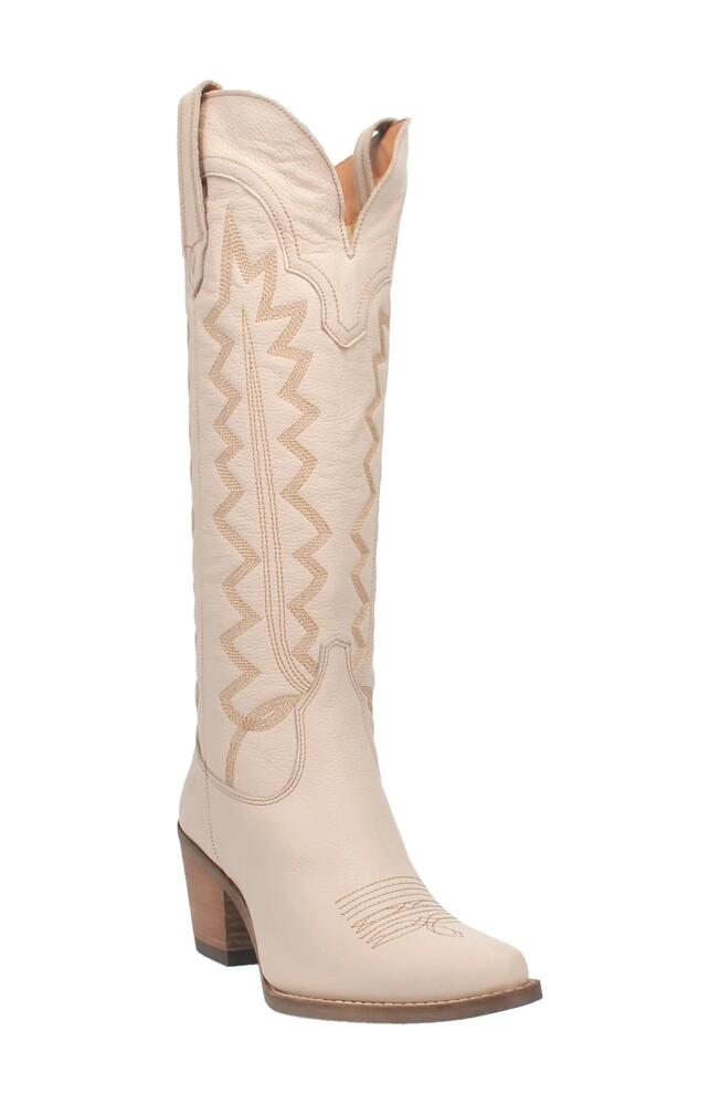 Dingo Knee High Western Boot in Sand Cover