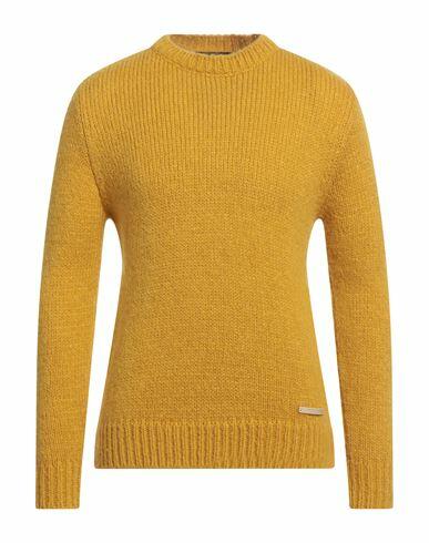 Takeshy Kurosawa Man Sweater Ocher Acrylic, Polyamide, Mohair wool Cover