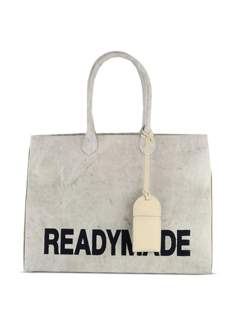 Readymade logo-print tote bag - White Cover