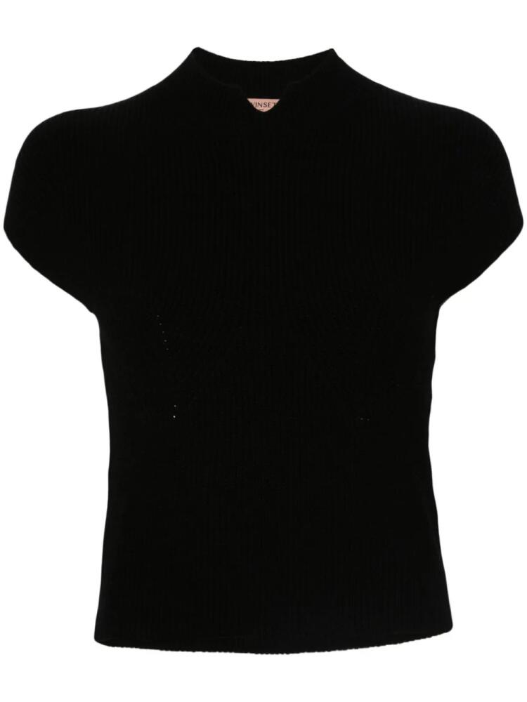 TWINSET ribbed-detail sweater - Black Cover