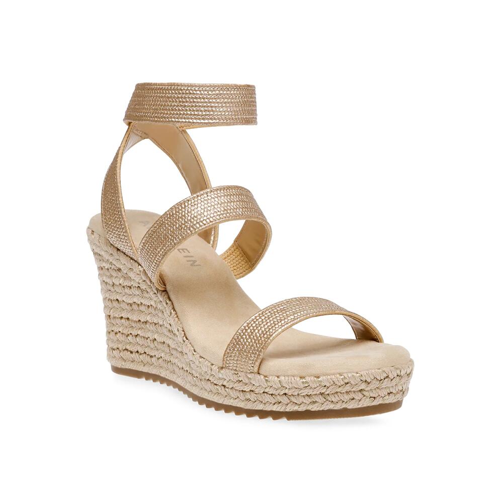 Anne Klein Wonder Espadrille Wedge Sandal | Women's | Gold Cover