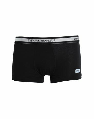 Emporio Armani Man Boxer Black Cotton, Elastane Cover