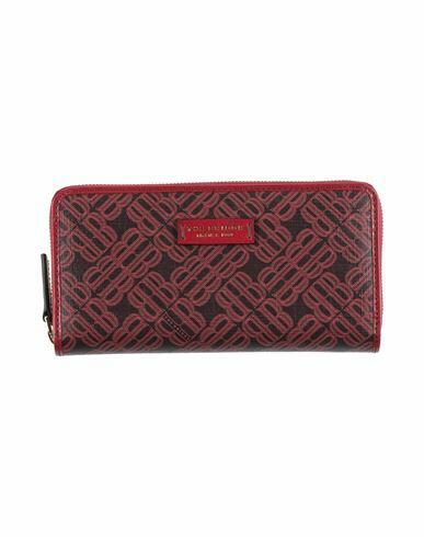 The Bridge Woman Wallet Burgundy Leather Cover