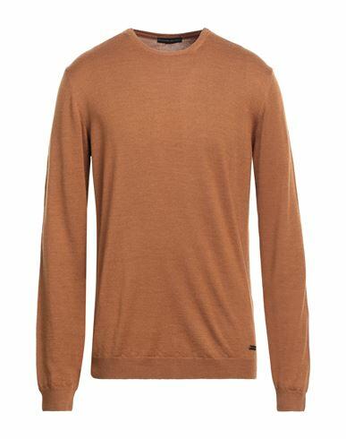 Alessandro Dell'acqua Man Sweater Camel Merino Wool, Acrylic Cover