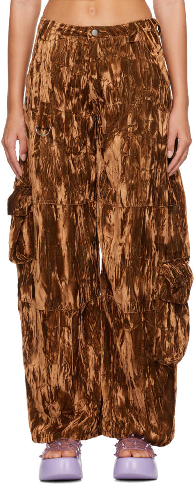 Collina Strada Brown Lawn Cargo Pants Cover