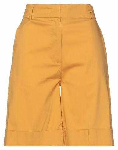 D. exterior Woman Shorts & Bermuda Shorts Ocher Cotton, Polyamide, Elastane Cover