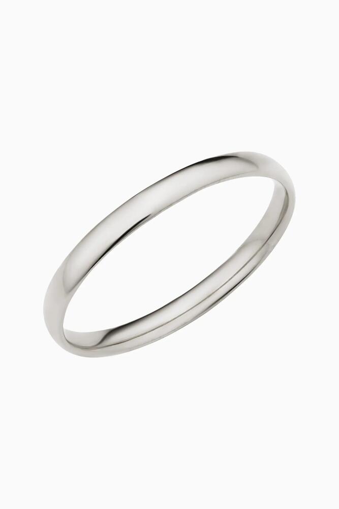 Oradina 14K Gold Forever Band Stack Ring in White Gold Cover