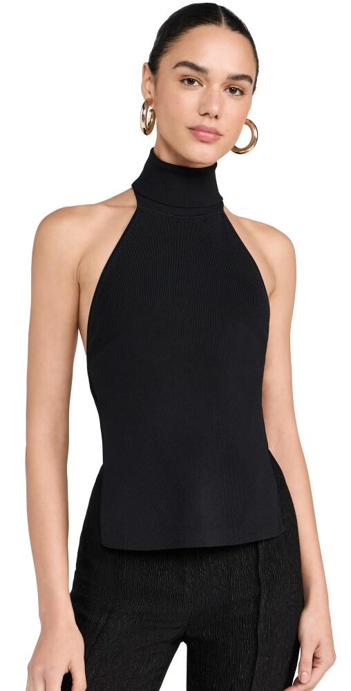 Cult Gaia Wake Knit Top Black Cover