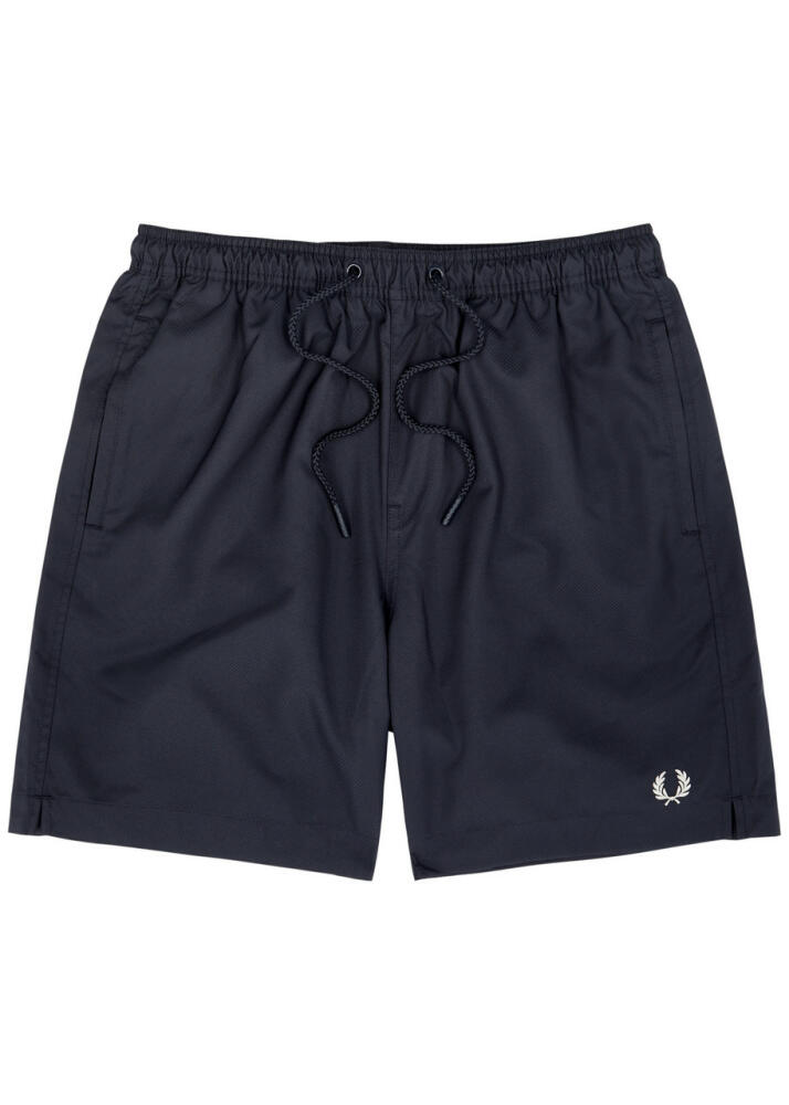 Fred Perry Logo-embroidered Shell Swim Shorts - Navy Cover