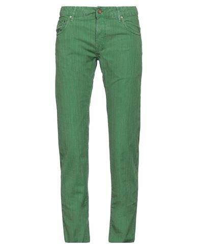 Hand Picked Man Pants Green Cotton, Elastane Cover