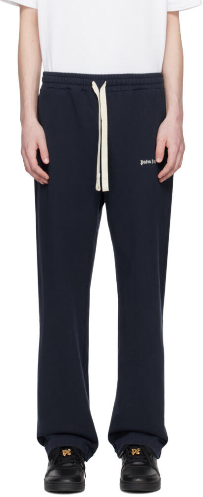 Palm Angels Navy Slim Sweatpants Cover