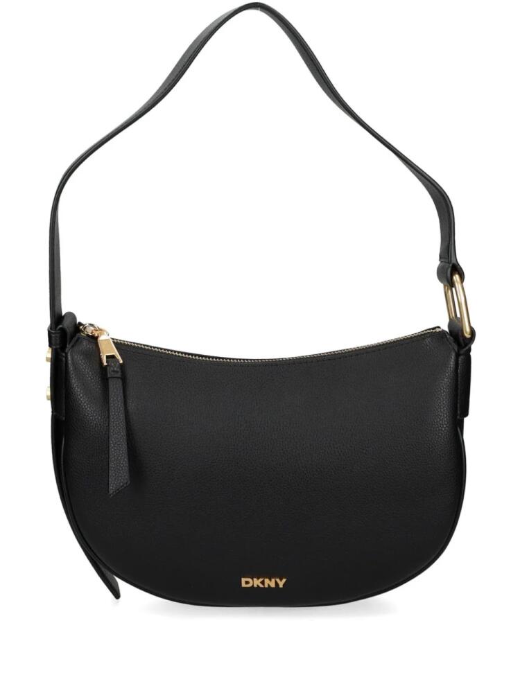 DKNY logo-plaque shoulder bag - Black Cover