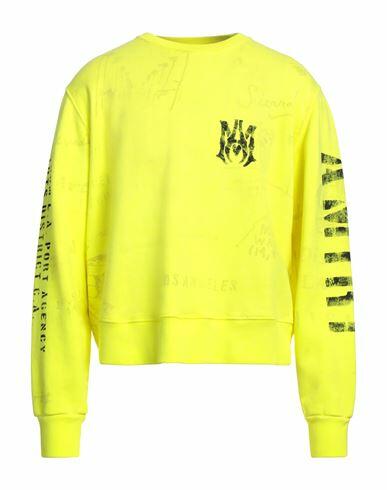 Amiri Man Sweatshirt Yellow Cotton Cover