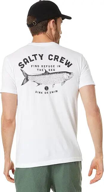 Salty Crew Tarpon Short Sleeve Tee (White) Men's Clothing Cover