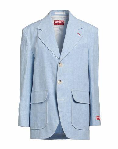 Kenzo Woman Blazer Sky blue Linen, Polyamide Cover