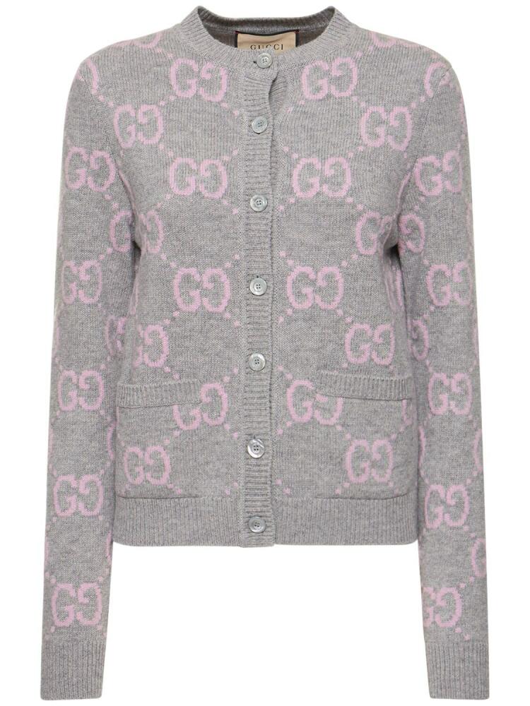 GUCCI Gg Knit Wool Cardigan Cover