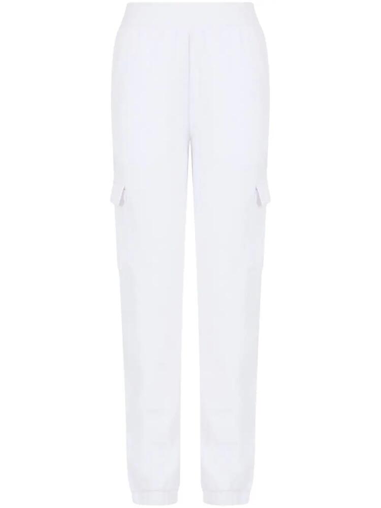 Ea7 Emporio Armani logo-print track pants - White Cover