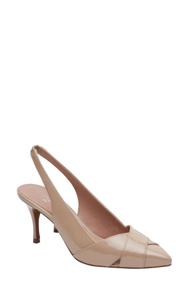 Linea Paolo Nelly Pointed Toe Slingback Pump in Maple Sugar Cover