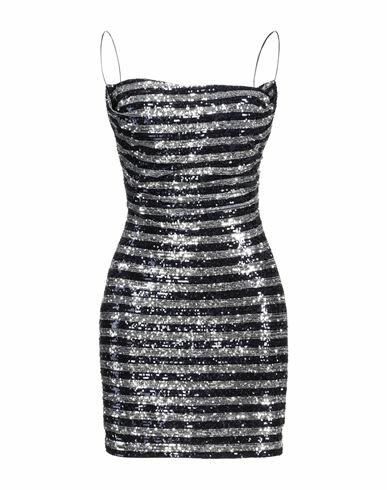 Balmain Woman Mini dress Silver Polyamide, Elastane, Polyester Cover