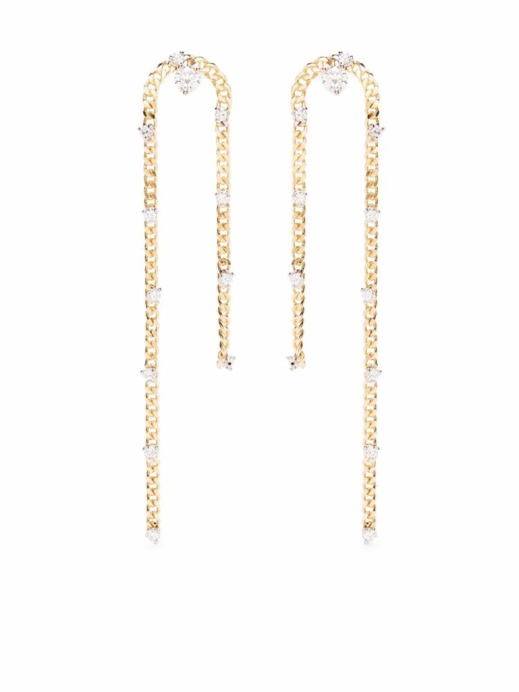 Delfina Delettrez 18kt yellow gold Unchain My Art diamond earrings Cover