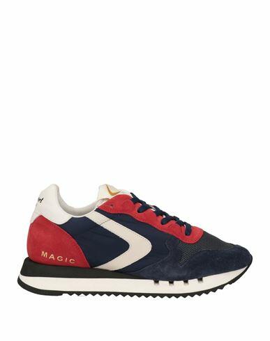 Valsport Man Sneakers Navy blue Leather Cover