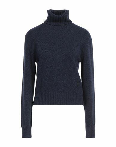 Ami Alexandre Mattiussi Woman Turtleneck Midnight blue Cashmere, Wool Cover