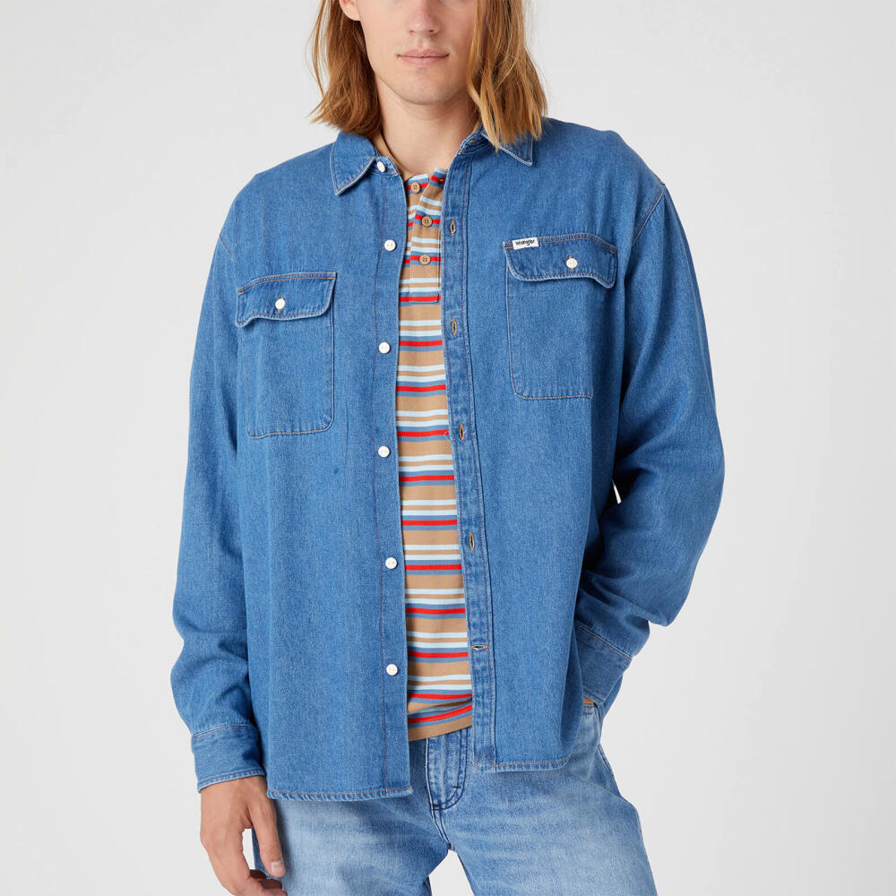 Wrangler Relaxed Fit Denim Shirt Cover