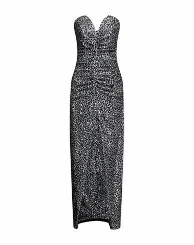 Simona Corsellini Woman Maxi dress Silver Polyester, Elastane Cover