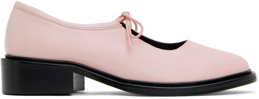 Nicole Saldaña SSENSE Exclusive Pink Fabiana Loafers Cover