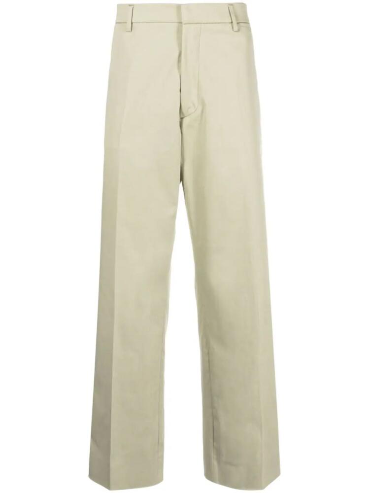 There Was One straight-leg cotton trousers - Green Cover