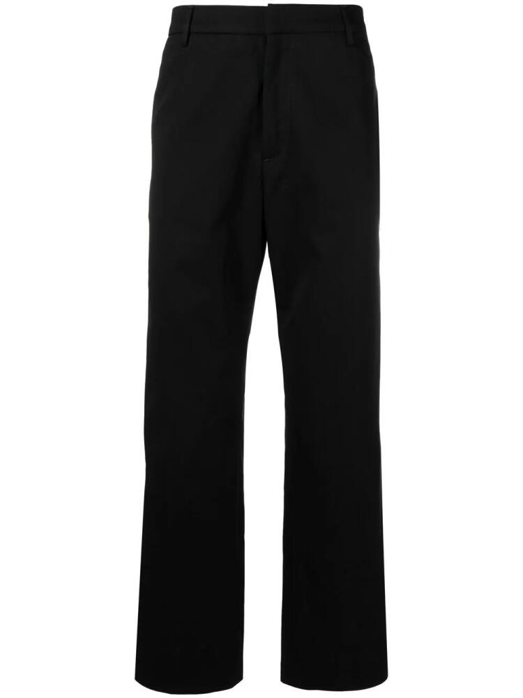 There Was One straight-leg cotton trousers - Black Cover