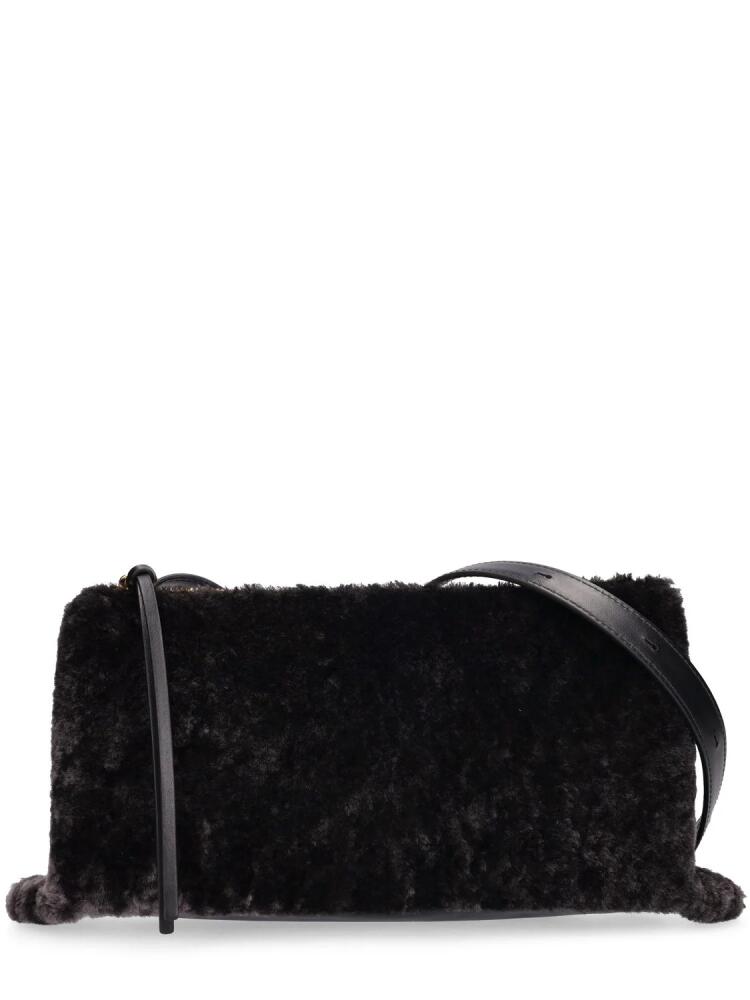 JIL SANDER Small Empire Shearling Shoulder Bag Cover