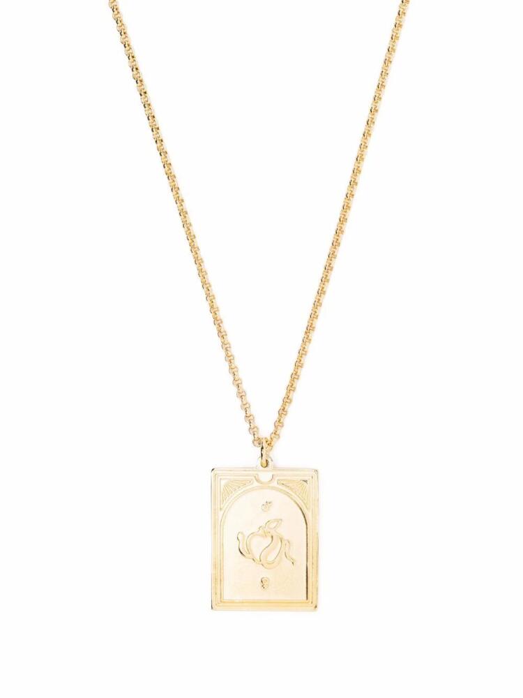 Tom Wood Tarot Lovers pendant necklace - Gold Cover