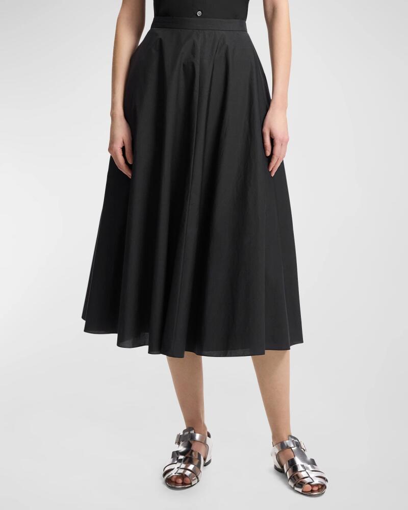 Theory Full-Circle Midi Skirt Cover