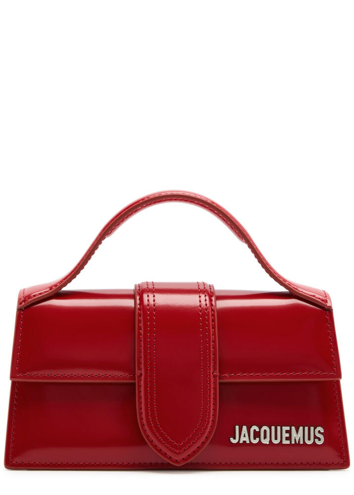 Jacquemus Le Bambino Glossed Leather Shoulder bag - Red Cover