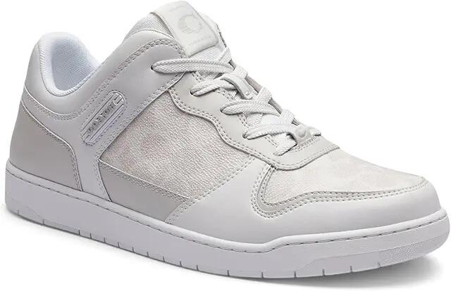 COACH C201 Signature Sneaker (Optic White) Men's Shoes Cover