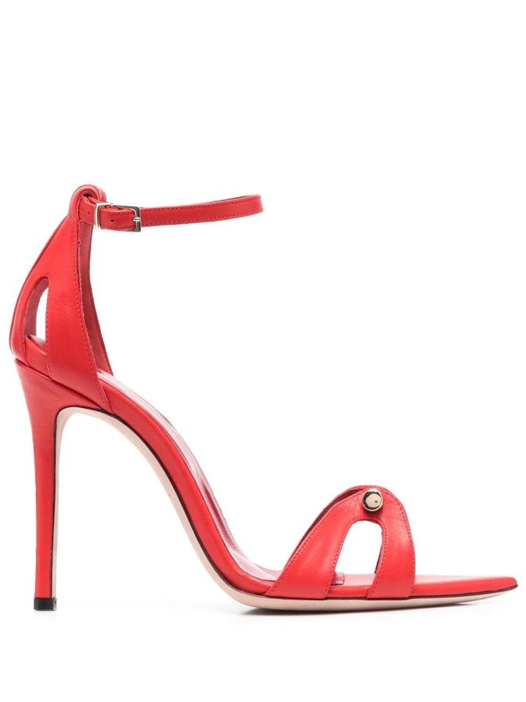 HARDOT 100mm bar-detail sandals - Red Cover