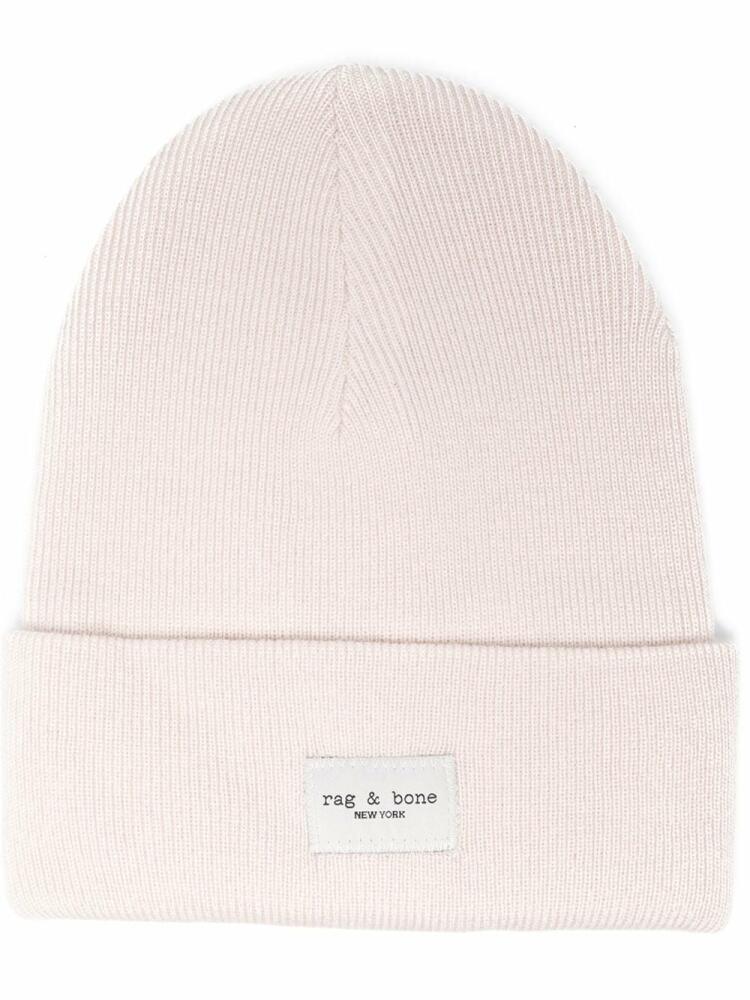 rag & bone Addison ribbed-knit beanie - Neutrals Cover