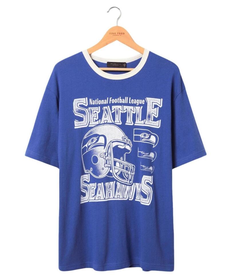 Junk Food Clothing Unisex Nfl Seattle Seahawks Oversized Ringer Tee Cover